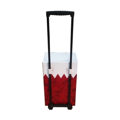 Carton fair printed popular cardboard trolley/cardboard box trolley/recycle box trolley