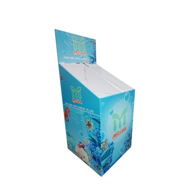 customized promotion supermarket floor standing display rack dump bin drink package