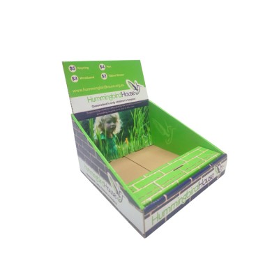 Table top custom corrugated POS tray packaging cardboard countertop retail display box