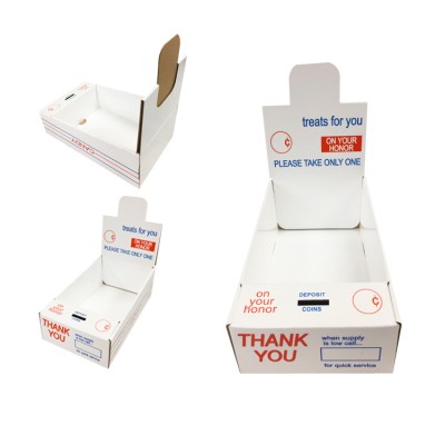 Charity Donation Cardboard Lollipop Display Boxes For Candy